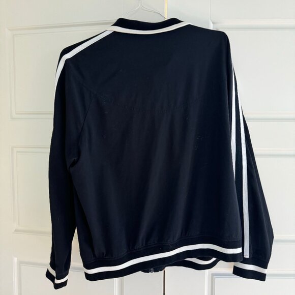 Athleta Sprint Track Jacket Featherweight Stretch Black Zip Front High Neck XL - Picture 5 of 9